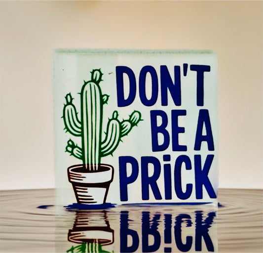 Don't Be A Pr*ck Fridge Magnet | Bright Décor