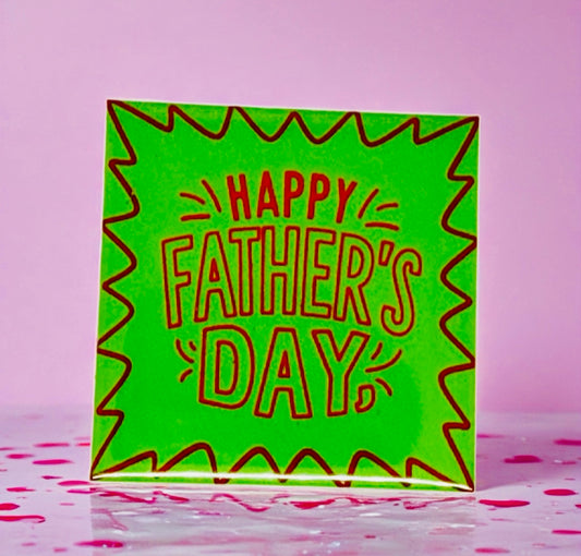 Happy Fathers Day Fridge Magnet | Bright Décor