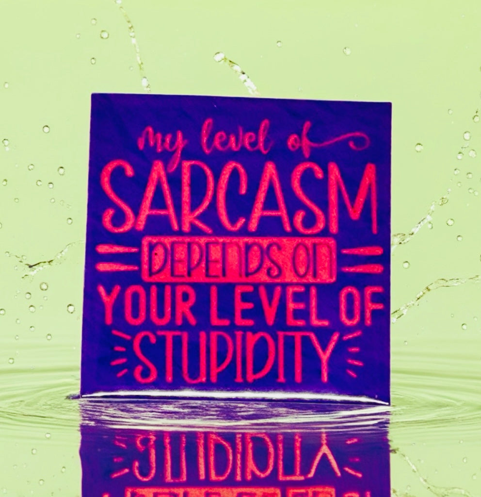 Sarcasm Fridge Magnet | Bright Décor